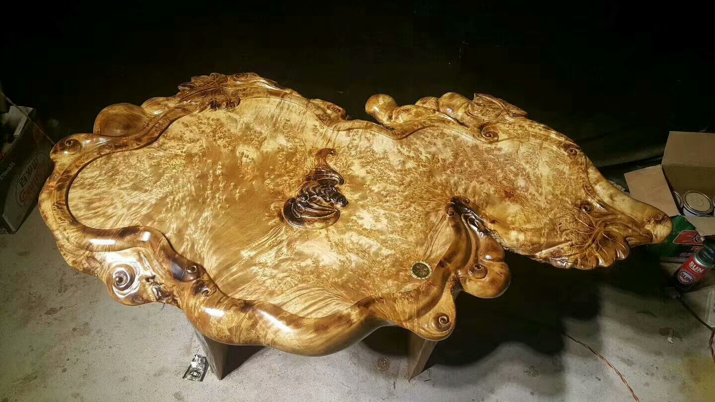 黄金樟根雕茶桌值得收藏吗,黄金樟根雕茶盘图片大全