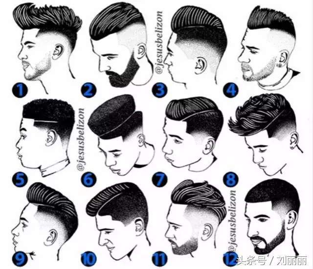 推荐男士十大发型,中年男士白发多剪什么发型好