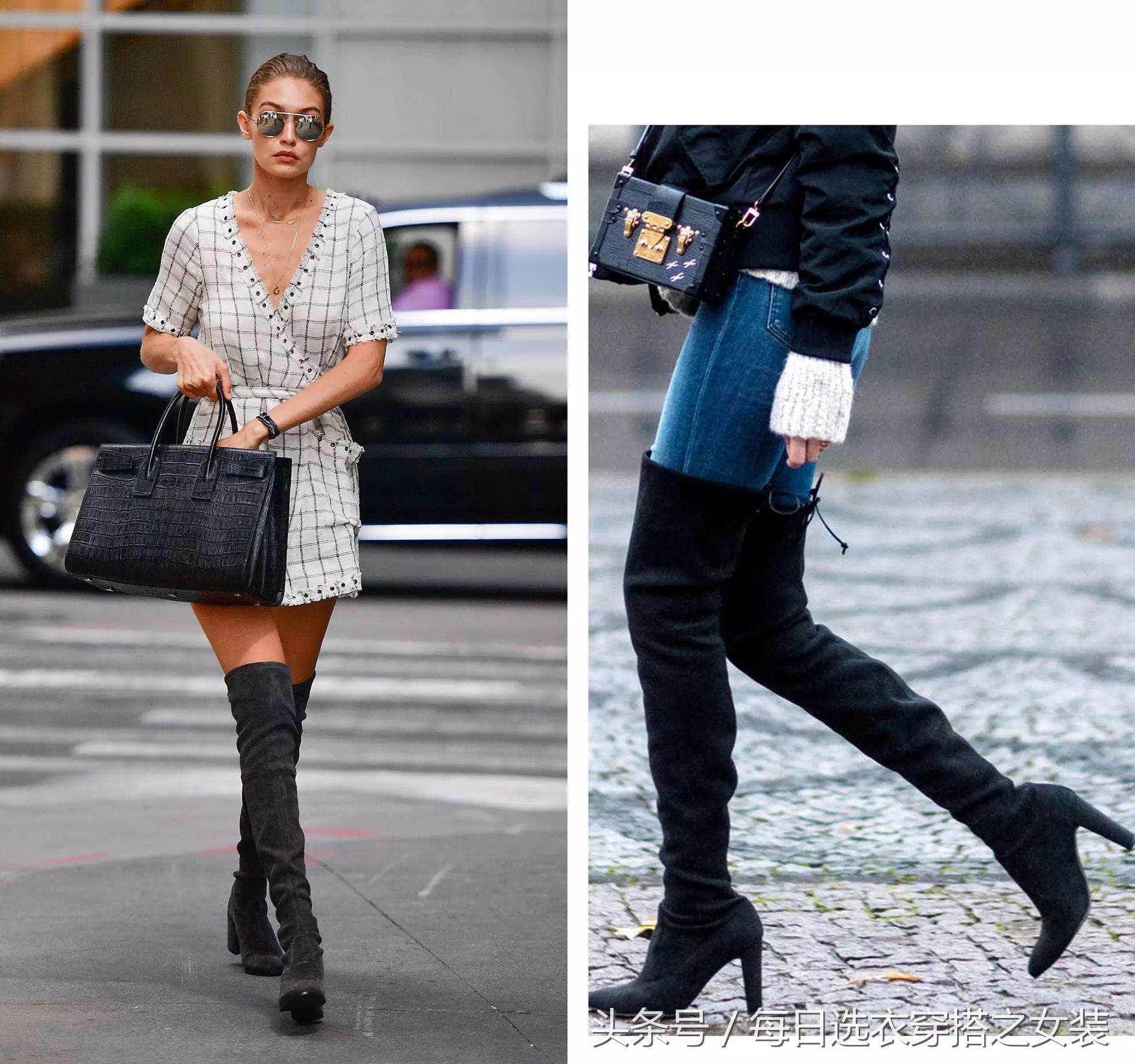 杨幂娜扎抢着穿长筒马丁靴 (看看杨幂热巴这样穿是有多美)