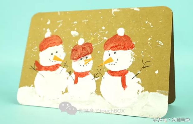 很简单的节日贺卡你学会了吗,节日贺卡简单易学
