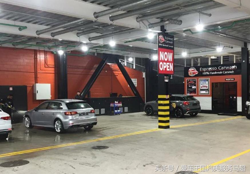 车库洗车店效果图,地下车库高端洗车店装修设计