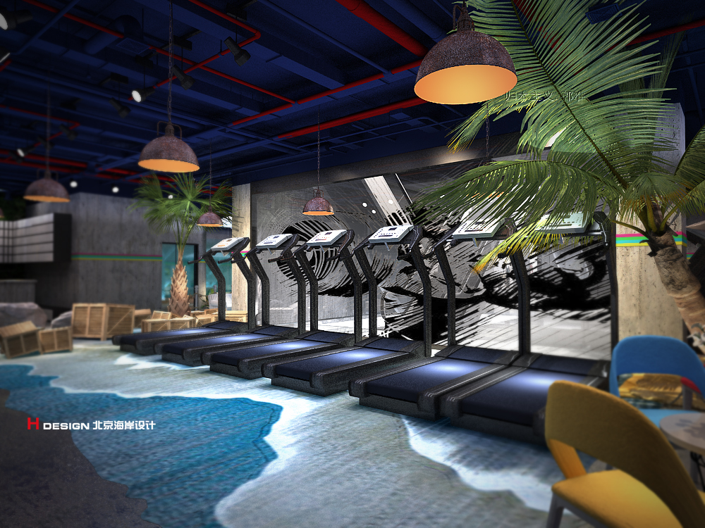 休闲健身房设计,简易室内健身房设计