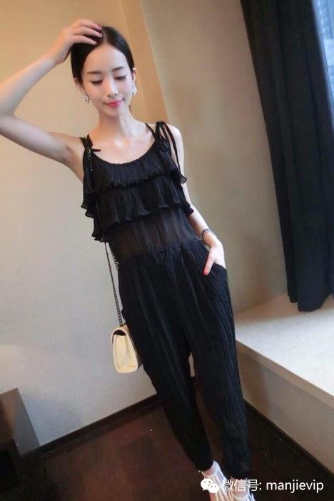 冬季加绒加厚宽松休闲连体裤女士,连体裤女夏牛仔宽松短裤深蓝色