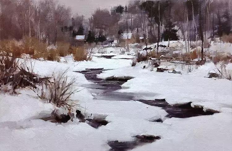 美国油画100幅欣赏,美国西部风景油画大全