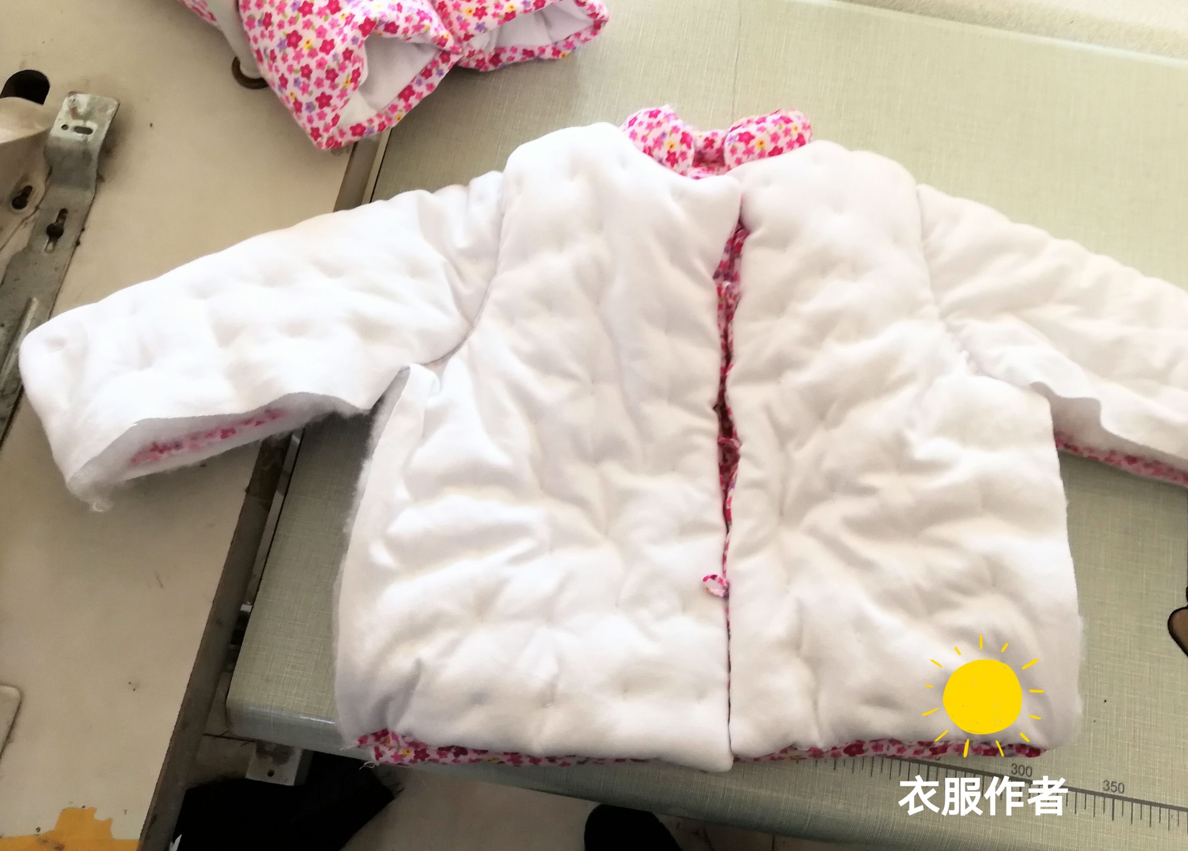 宝宝超可爱棉衣棉裤,婴儿连体棉裤皮半成品