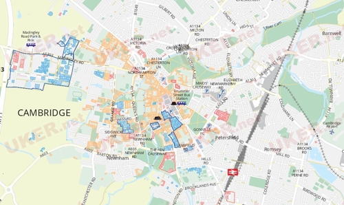 学校选址地图,英国大学排名及所在城市
