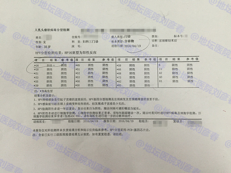 宫颈锥切后新感染hpv53型,宫颈活检低度病变hpv感染