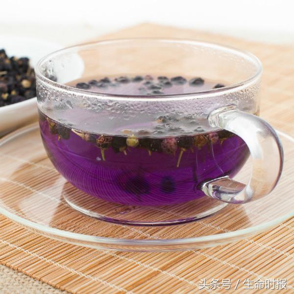 黑枸杞泡水里面滴白醋了还能喝吗,黑枸杞紫药水