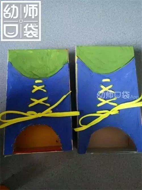 幼儿园鞋盒的多种玩法,买来的鞋盒不要怎么利用