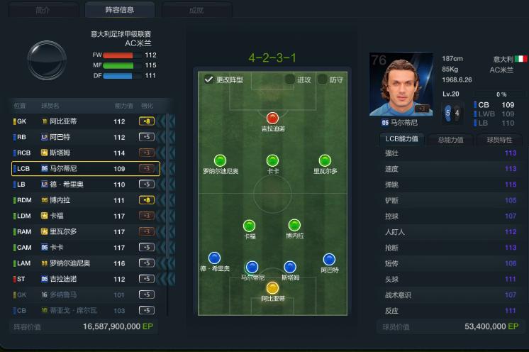 fifaol3阵容,fifaol3无敌阵型及战术