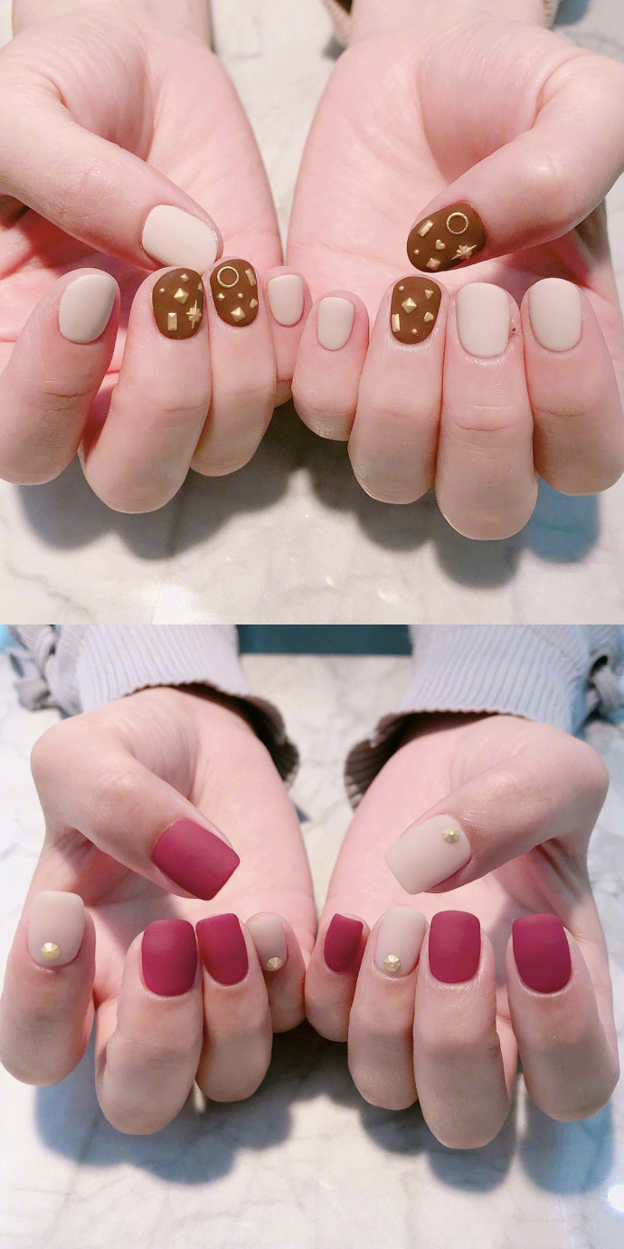 超好看的少女系美甲,适合直女的美甲