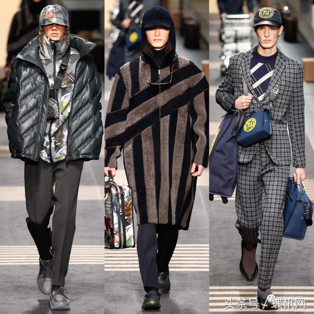 2020秋冬男装周fendi的时髦黄与黑,fendi2018秋冬男装