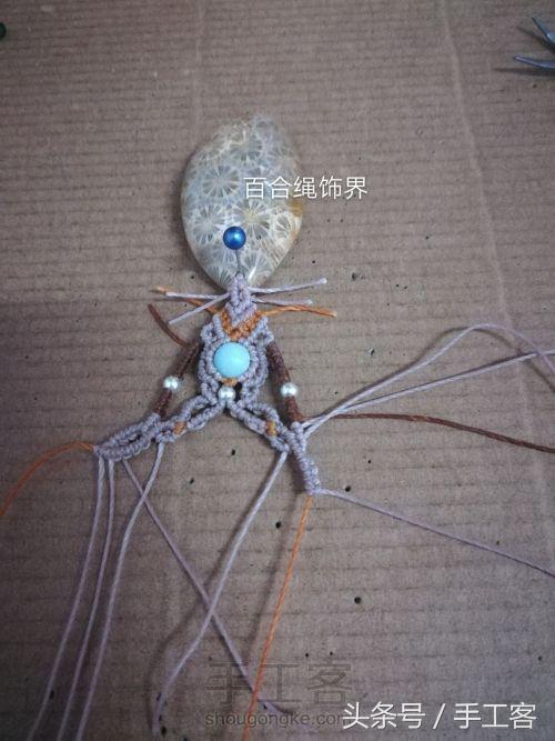 编绳项链背云的编法,宝宝平安扣编绳项链编法