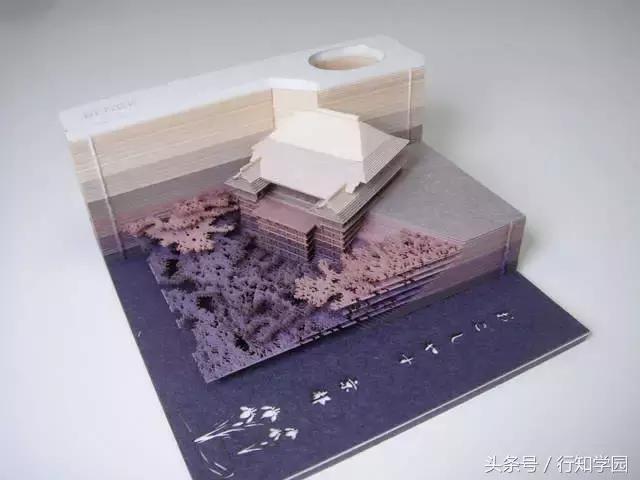 岛国新一创意文具!便条纸里藏着一个清水寺?