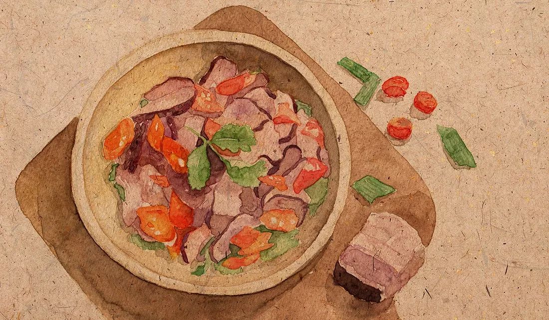 腊肉烧了有味道,腊肉散发出很浓的味道