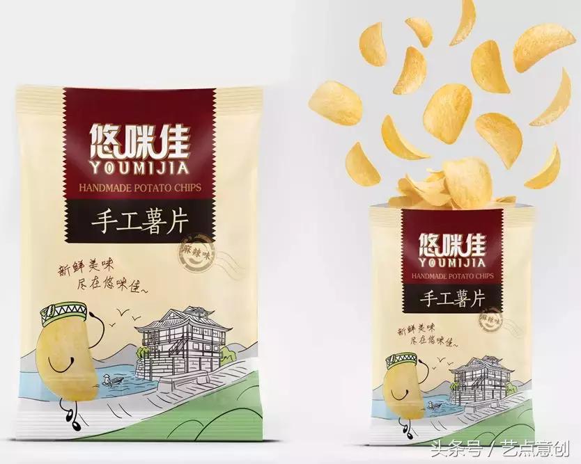 罐装薯片vs包装薯片,薯片高颜值包装