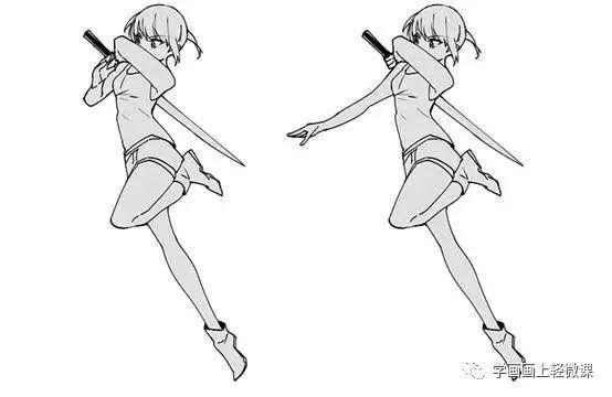 动漫人物的动作怎么画,画人物动作姿势