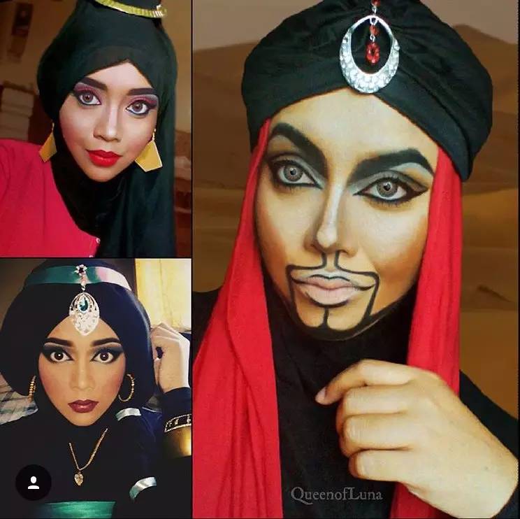 姑娘你把自己化成这样可以直接去迪斯尼上班了