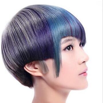 不对称沙宣头发型图片,不对称沙宣中长发型图片