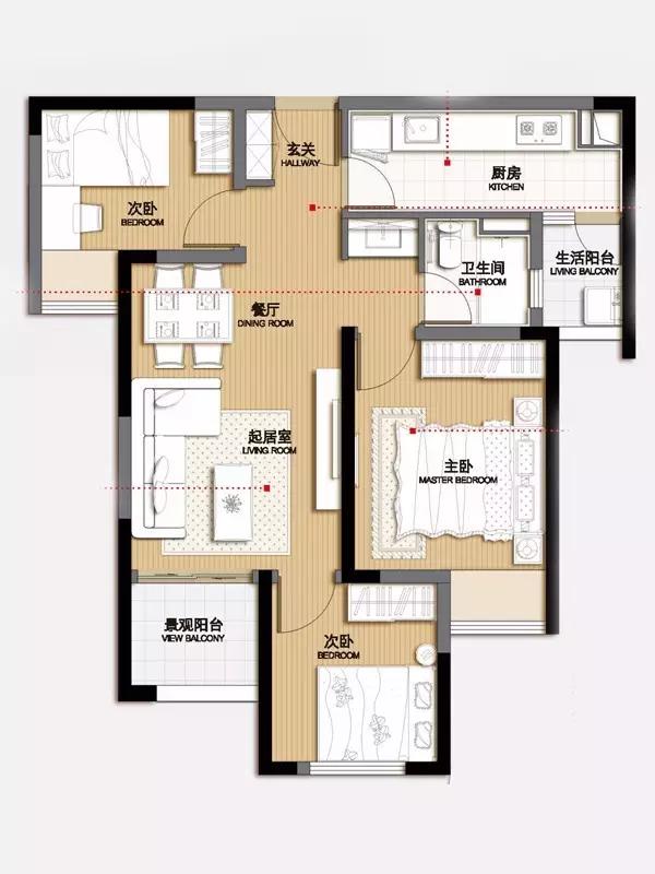 万科城交房精装房实拍,万科精装房交房实例图