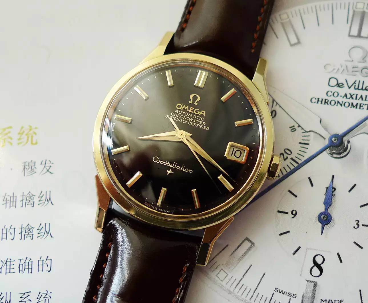 欧米茄星座双鹰2003款黑面,欧米茄古董表鉴别
