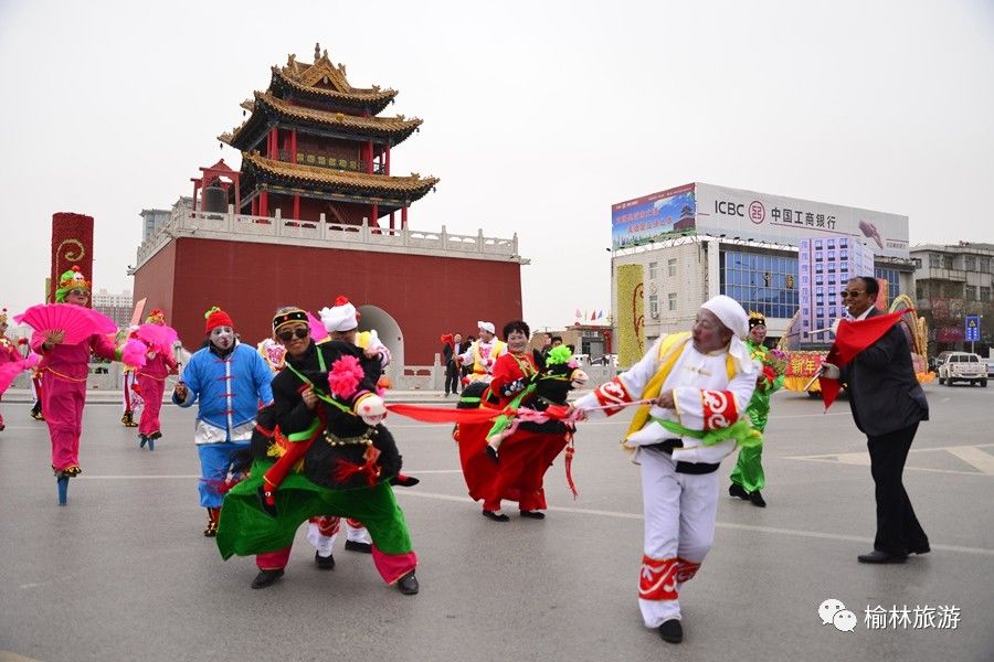陕西榆林过大年活动,陕北榆林过大年老街秧歌安排