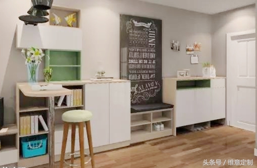 装修窄玄关鞋柜如何收纳,客厅鞋柜背面太丑怎么装饰