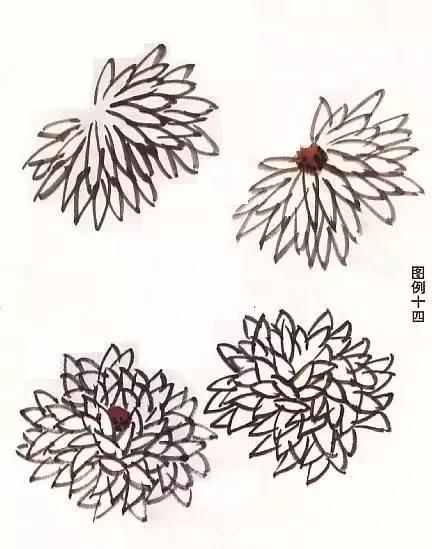 国画菊花画法教学视频,国画入门菊花的画法