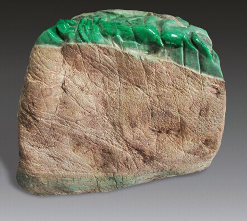 翡翠高货原石欣赏,高货帝王绿翡翠原石欣赏