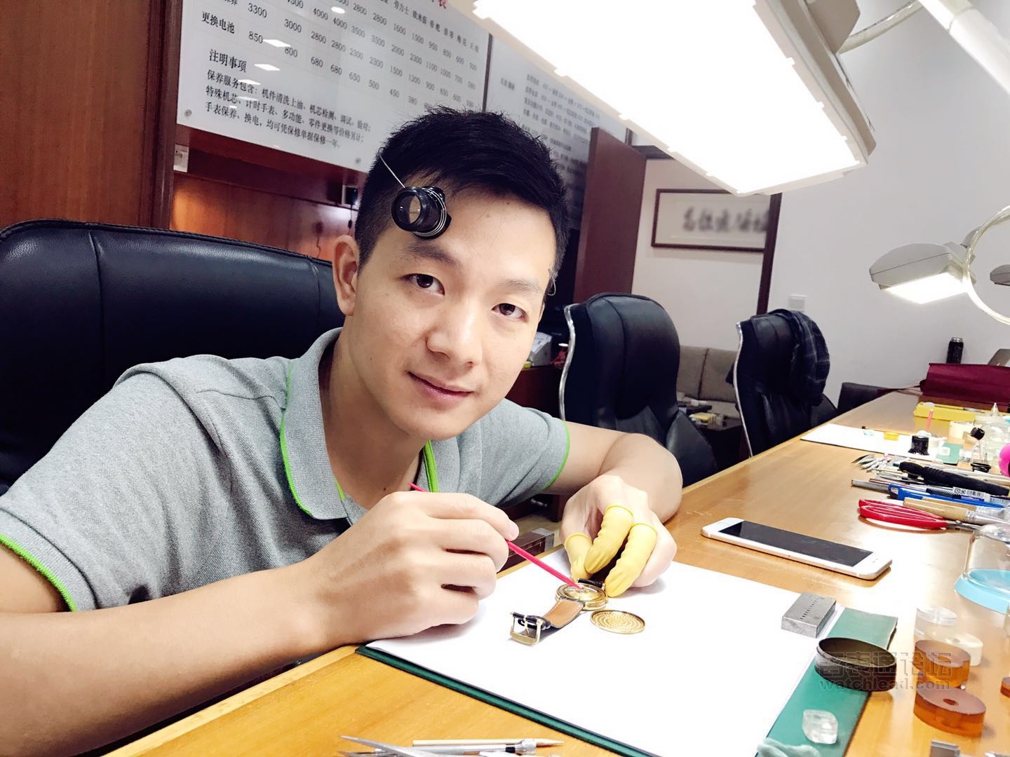 浪琴表如何保养和维修,修表教程浪琴八针月相