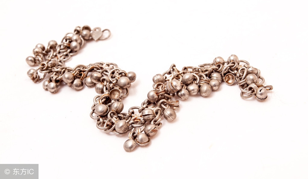 银竹节脚链,银竹节酒红脚链