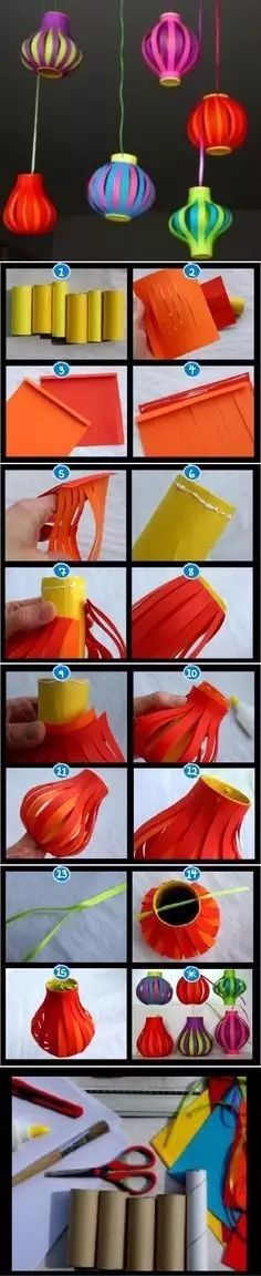 手工卡纸制作小灯笼元宵节,元宵节手工制作小灯笼简单又漂亮