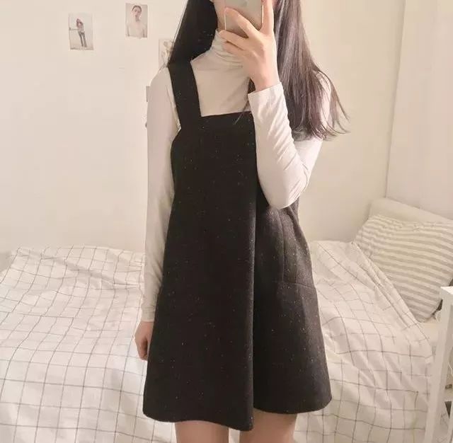 减龄背带裙冬天,200斤夏季背带裙大码胖mm显瘦遮肉