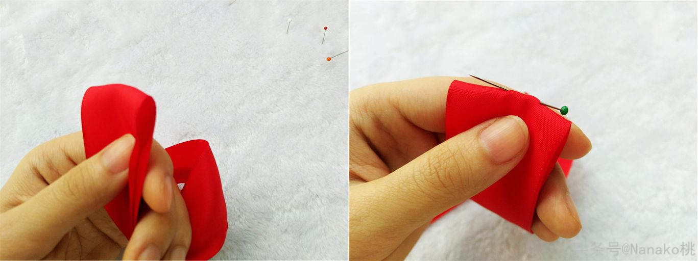 手作蝴蝶结做法,法式温柔气质缎面蝴蝶结飘带发夹