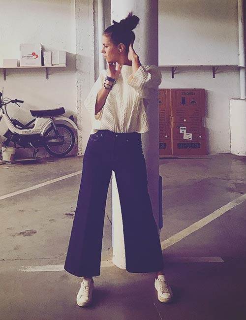 七分裙裤怎么搭配上衣才好看,裙裤怎么搭配比较好看呢