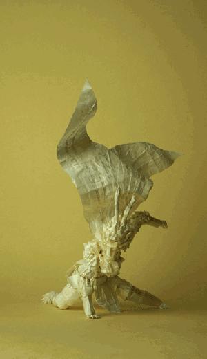 用纸折出来的能卖20万的螳螂,折纸天才秦坤一只纸螳螂卖到21万