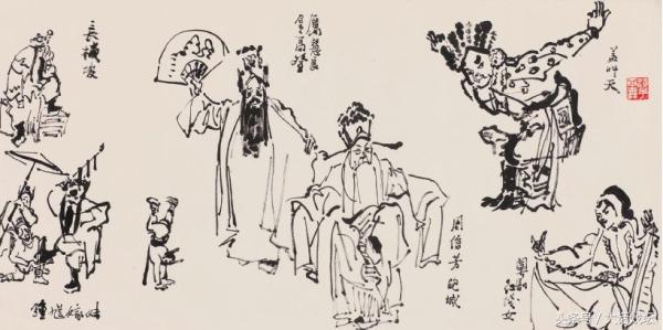 中国戏曲艺术人物画,中国人物画艺术表现最突出的特征