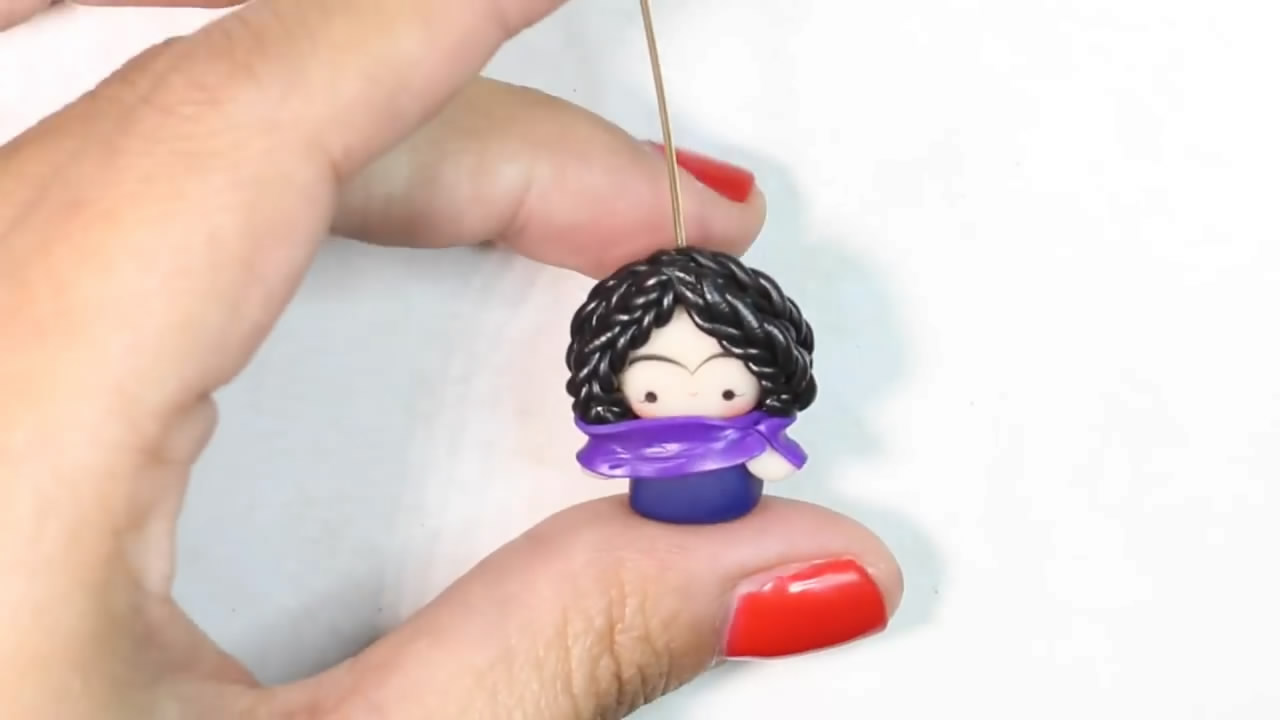 石塑粘土钥匙链怎么组装,粘土制作教程小熊钥匙链