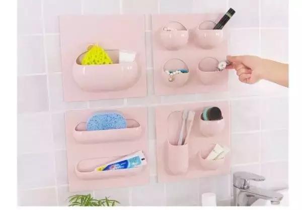 免打孔墙上收纳神器客厅,免钉墙收纳神器