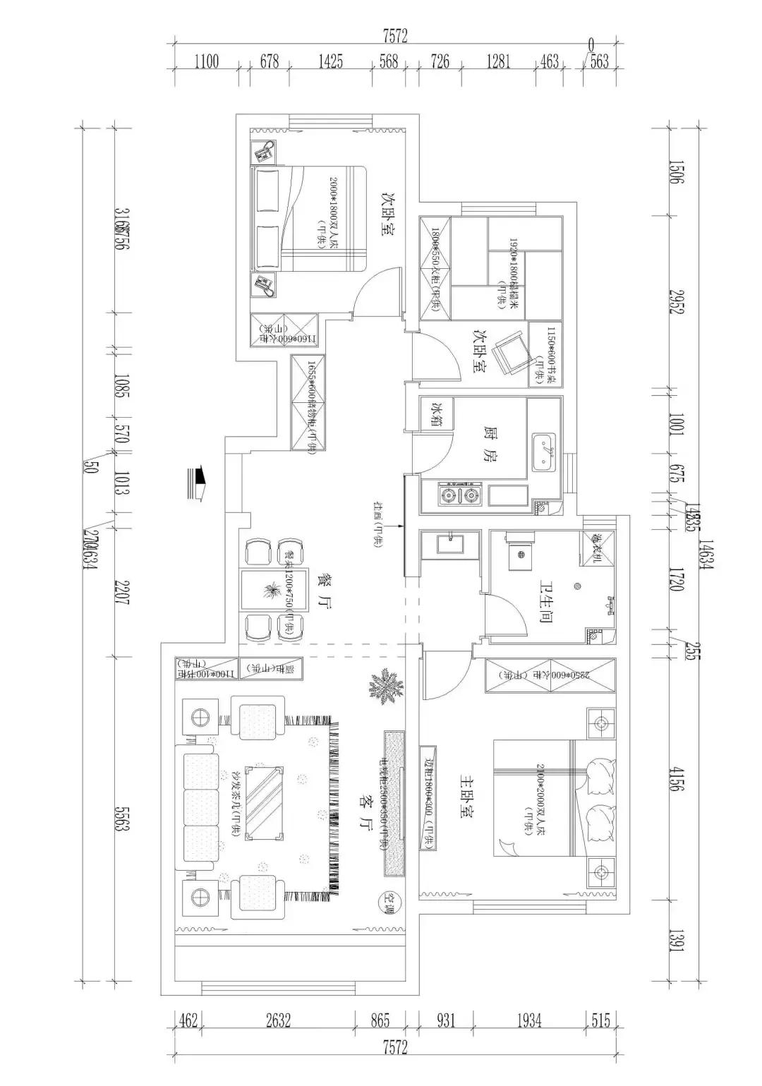 武清水岸唐宁158平米,案例赏析欧式简约让空间雅致温馨