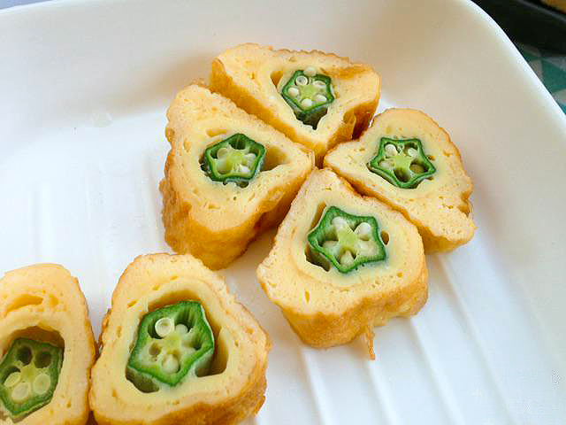 秋葵鸡蛋宝宝早餐,秋葵鸡蛋卷的做法宝宝