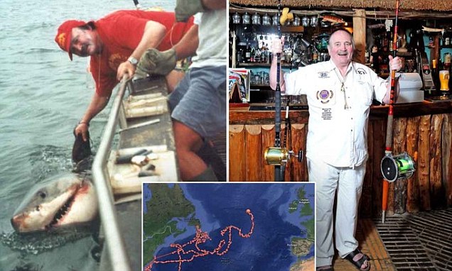 他钓起的鱼,以吃北极熊为生