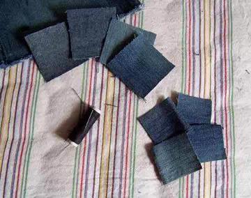 旧物改造牛仔裤收纳盒,旧牛仔改造壁挂收纳袋