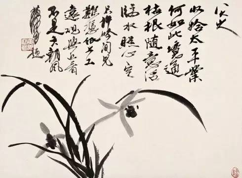 国画写意兰花入门教程视频,写意兰花菊花大师作品欣赏