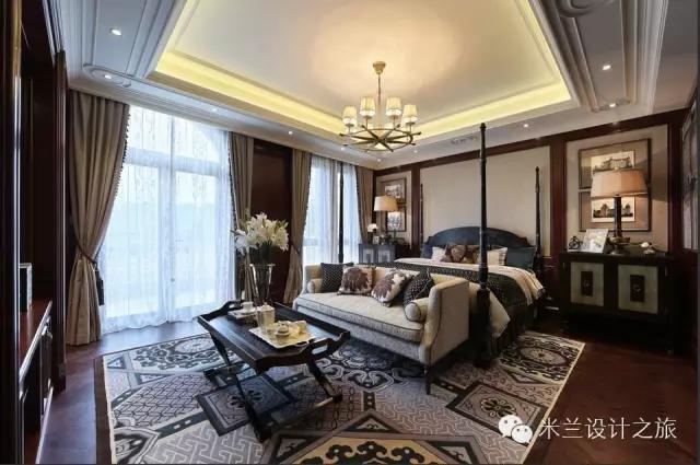 美式风格装修样板房效果图,美式装修风格样板房案例