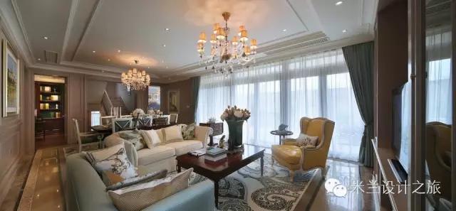 美式风格装修样板房效果图,美式装修风格样板房案例