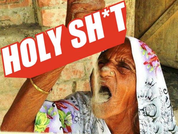 「HolyShit」吃沙成瘾！78岁老太15岁开始吃沙子，一吃就是63年！