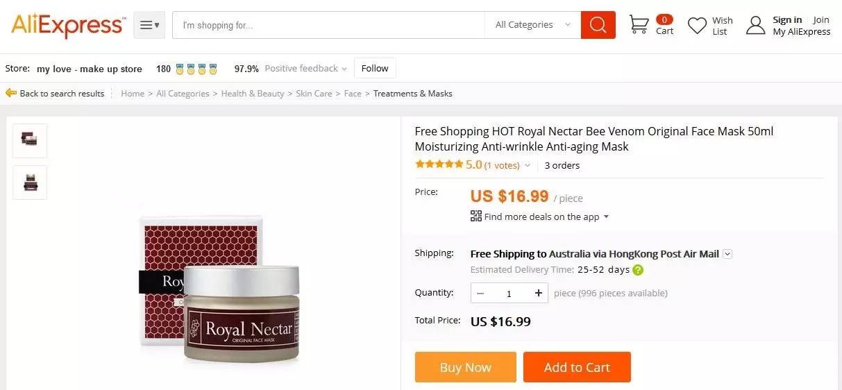 关于假货他有话说-采访新西兰蜂毒面膜澳大利亚经销商