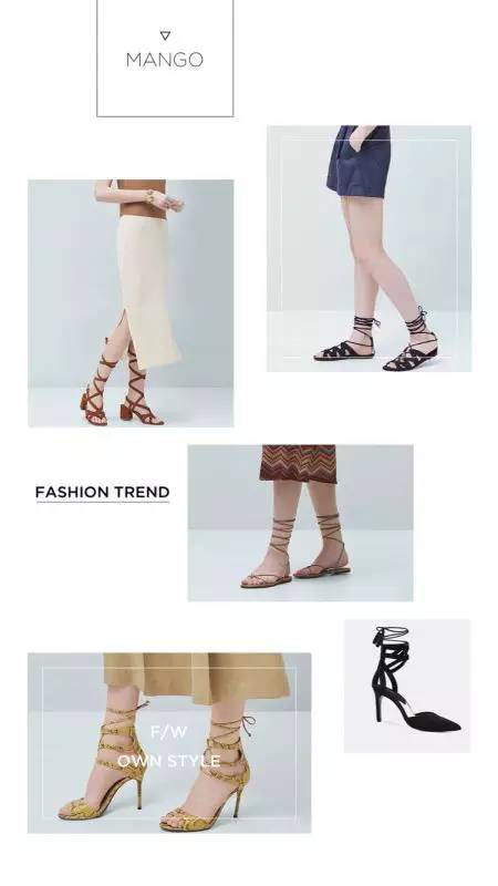 夏季必备三款潮鞋女生穿,仙女风交叉绑带鞋