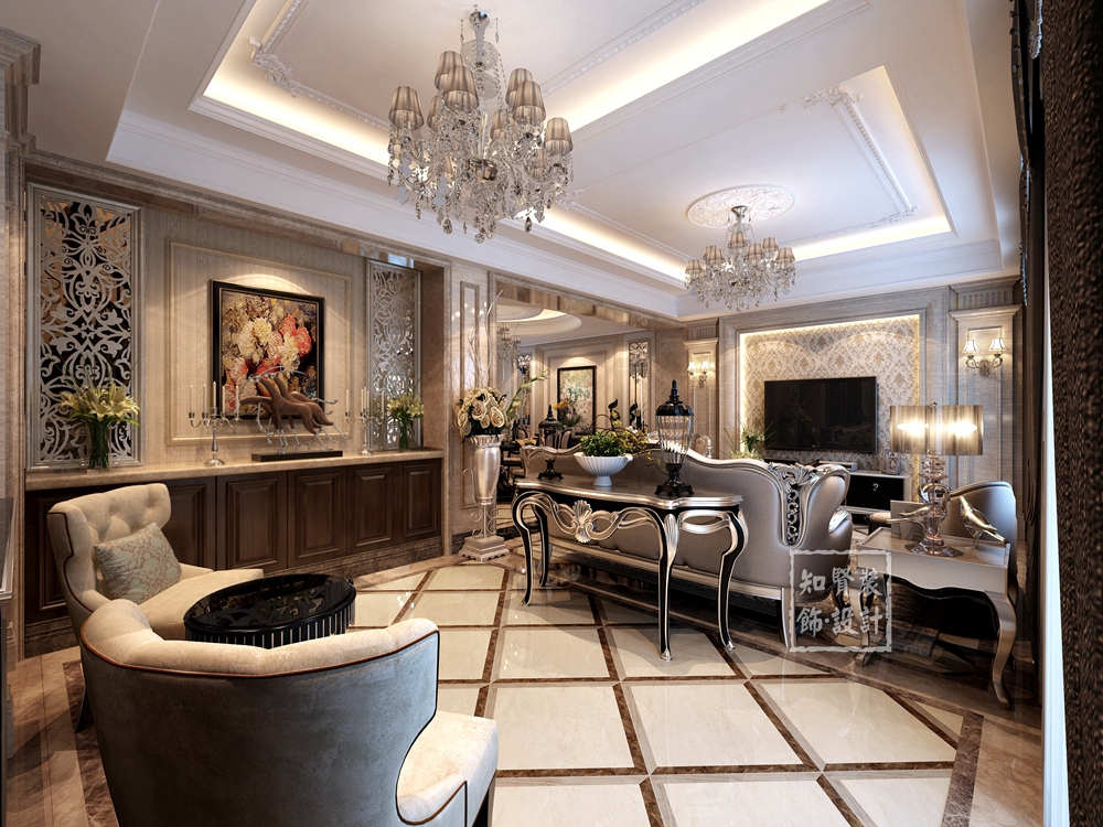 230平米餐厅吊灯壁纸,欧式壁纸灯盘效果图